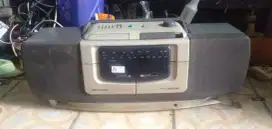 Mini compo lawas polytron kond hidup radio sexlg ada cpt murah sj deh