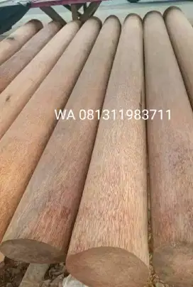 Tiang kayu kelapa bulat#tiang kayu glugu bulat harga satuan