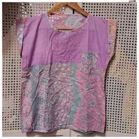 Atasan blus kaos baju batik