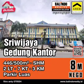 Jual Cepat Bangunan Ex Kantor Sriwijaya BKR