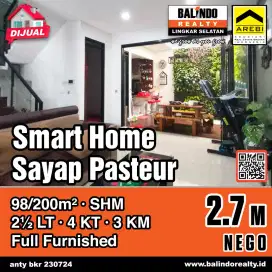Rumah Full Furnished  Konsep Smart Home Pasteur