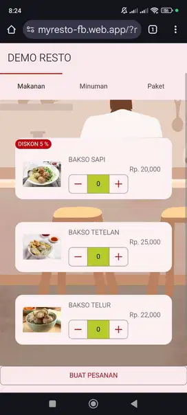 Software Aplikasi Resto  Terintegrasi (MYRESTO)
