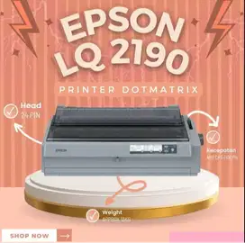 PRINTER DOTMATRIX EPSON LQ-2190 GARANSI 1 TAHUN BAGUS