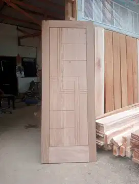 Daun pintu minimalis kayu bayur