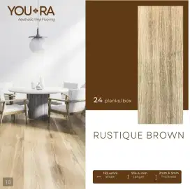 Lantai vinyl plank youra tebal 3mm = 3.34m/box