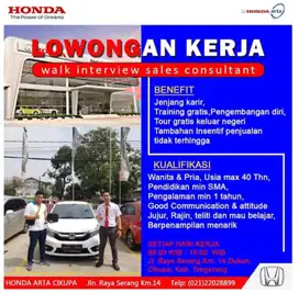 DIBUTUHKAN SALES COORDINATOR DAN SALES MARKETING