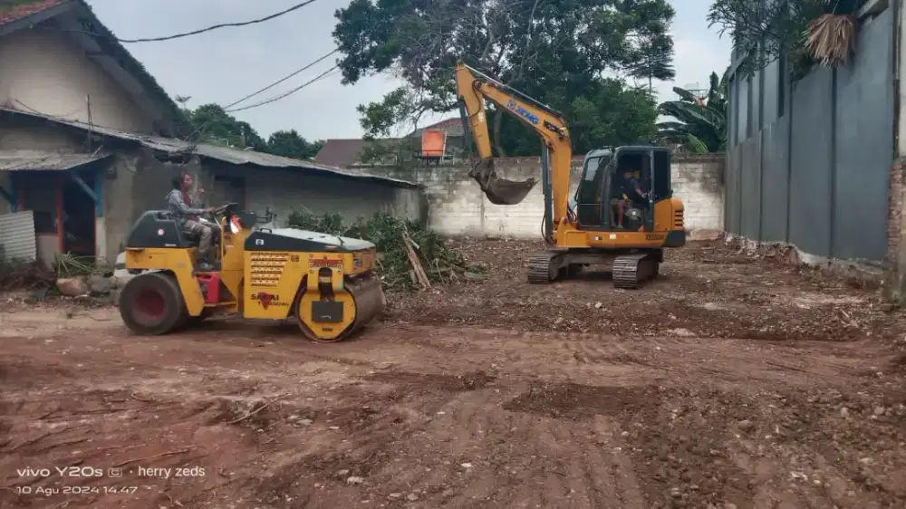 Jasa galian tanah,urukan,bongkaran,buang puing proyek.