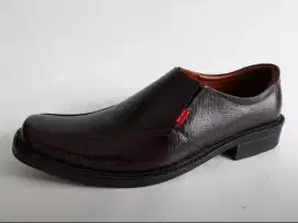 Sepatu Pantofel Kulit Asli Coklat P33C dgc