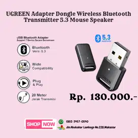 UGREEN USB Bluetooth 5.3 Adapter Transmitter Receiver Dongle Pc