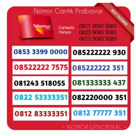 NOMOR CANTIK TELKOMSEL HEXA PANCA 351