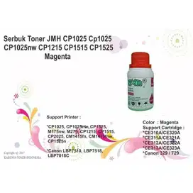Serbuk Toner JMH CP1025 CP1025 CP1025nw CP1215 CP1515 CP1525 Magenta