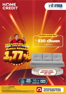 Cuci Gudang Sofa minimalis kredit tanpa BI