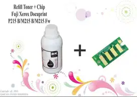 Refill Toner + Chip Fuji Xerox Docuprint P215 B/M215 B/M21 Berkualitas