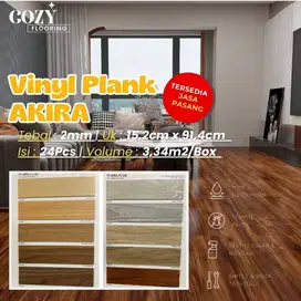 vinyl plank akira tebal 2mm motif serat kayu | lantai kayu