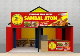 Cafe Resto Booth Kontainer Kedai Interior