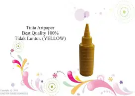 Tinta Artpaper Best Quality 100% Tidak Luntur. (YELLOW) Murah