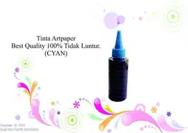 Tinta Artpaper Best Quality 100% Tidak Luntur. (CYAN) Berkualitas