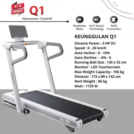 Treadmill Elektrik Q1 / Semi Komersil