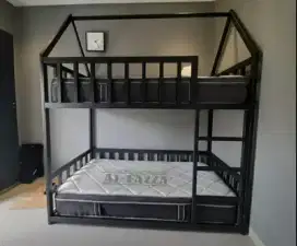 Kasur tingkat bunkbed besi