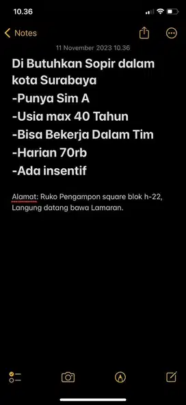 Di Cari Sopir Ekspedisi dalam kota Surabaya