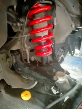 Per lowering kit recing ceper merk APM mobil Mitsubishi Pajero sport