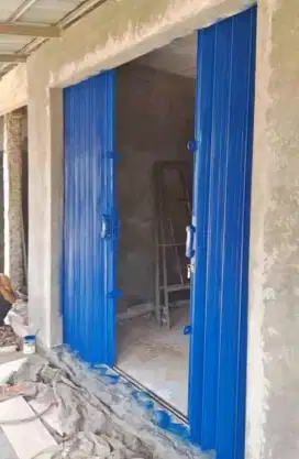 Folding gate rolling door