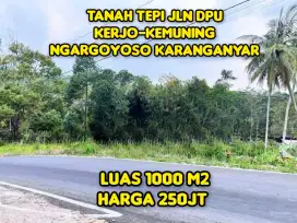 Tanah Prospek Bagus 1000 m2 Tepi Jl DPU