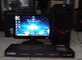PC KOMPUTER 1 SETT INTELCORE2DUO LENGKAP SIAP PAKAI SEKOLAH KANTOR DLL