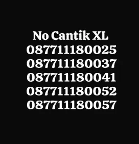 Nomor cantik XL