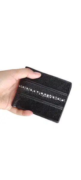 Dompet kulit ikan pari motif rintik panjang