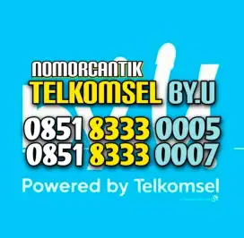 (Bisa COD) nomor CANTIK kartu TELKOMSEL by.U byU Aktif Selamanya #3