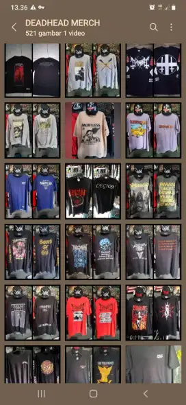 Jual baju metal ori