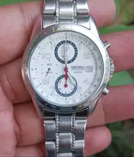 Jam Tangan SEIKO Chronograph 7T92 Rantai Original Panjang