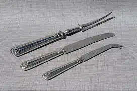 Carving set 1977 English Sterling Silver Cooper Bros & Sons kolektor i