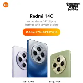 Bismillahirrahmanirrahim xiaomi terbaru 14c garansi resmi ram 12/128.