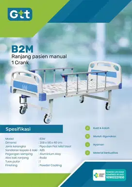 BED PASIEN GTT 1 crank manual