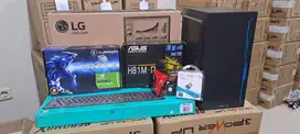 PC Rakitan Core i7 6700 gaming vga gtx 750 ti 4gb led LG 22in