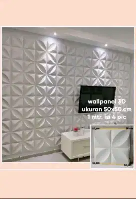 Woll panel beton 3d hiasan