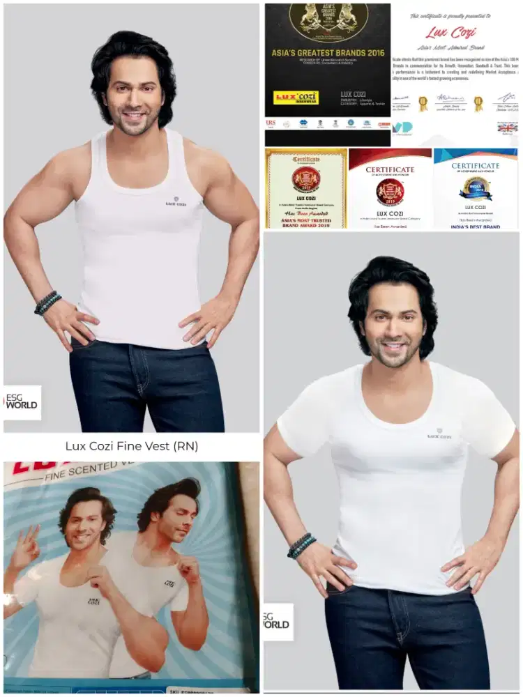 OBRAL Kaos Oblong & Singlet Brand Lux Cozi 100% Cotton Ada Noda Kecil