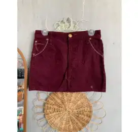 Rok mini jeans wanita/ rok pendek