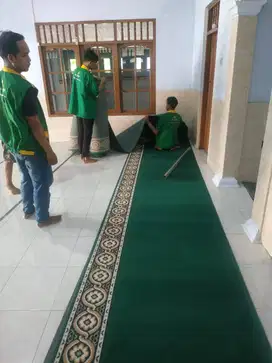 jual karpet masjid hijau di sleman harga terjangkau