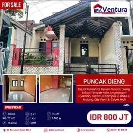 Rumah Di Perum Puncak Dieng, Dekat UB Kampus 2, UNMER