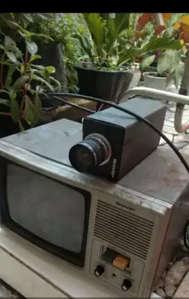 Monitor+Camera CCTV Jadul