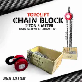 2 Ton 3 meter chain block, katrol takel siap tarik maaaang