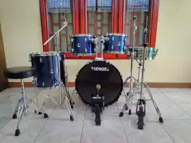 drum set sonor 507 (tanpa cymbal)