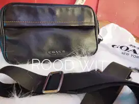 Jual tas clutch coach hand bag pria tali  selempang second cowok