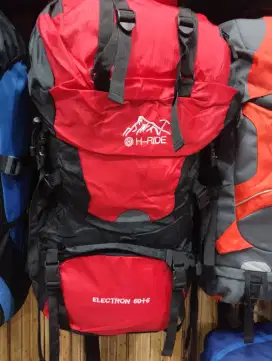 Jual tas carrier gunung 60 liter merah