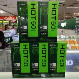 Infinix Hot 50i nfc ram 6gb+6gb/128gb baru garansi resmi camera 48mp.
