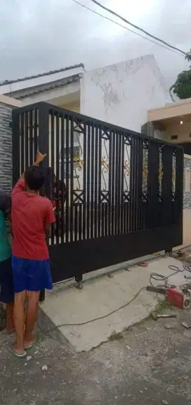 JASA LAS PEMBUATAN CANOPY PINTU RELING TANGGA