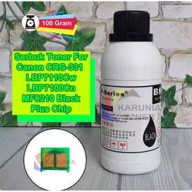 Serbuk Toner Canon CRG331 CRG 331 LBP7110 LBP7100 MF8210 Chip - Hitam